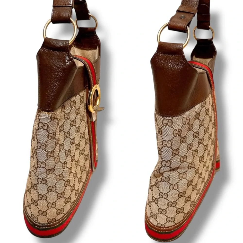 Gucci GG Canvas SHERRY LINE Shoulder Bag Vintage Luxury Monogram Classic - Picture 4 of 16